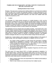 National Forestry Stakeholder Group discussion paper -  Building Resilient Future Forests 